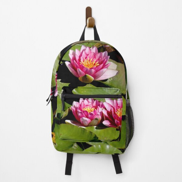 Item preview, Pink water lilies flowers and leaves designed and sold by EstelleRossetti.