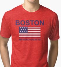 BOSTON MSAEACHUBAETS Tri-blend T-Shirt