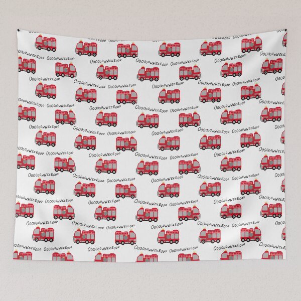 Item preview, Firetruck - Red & White designed and sold by Pixelsadots.