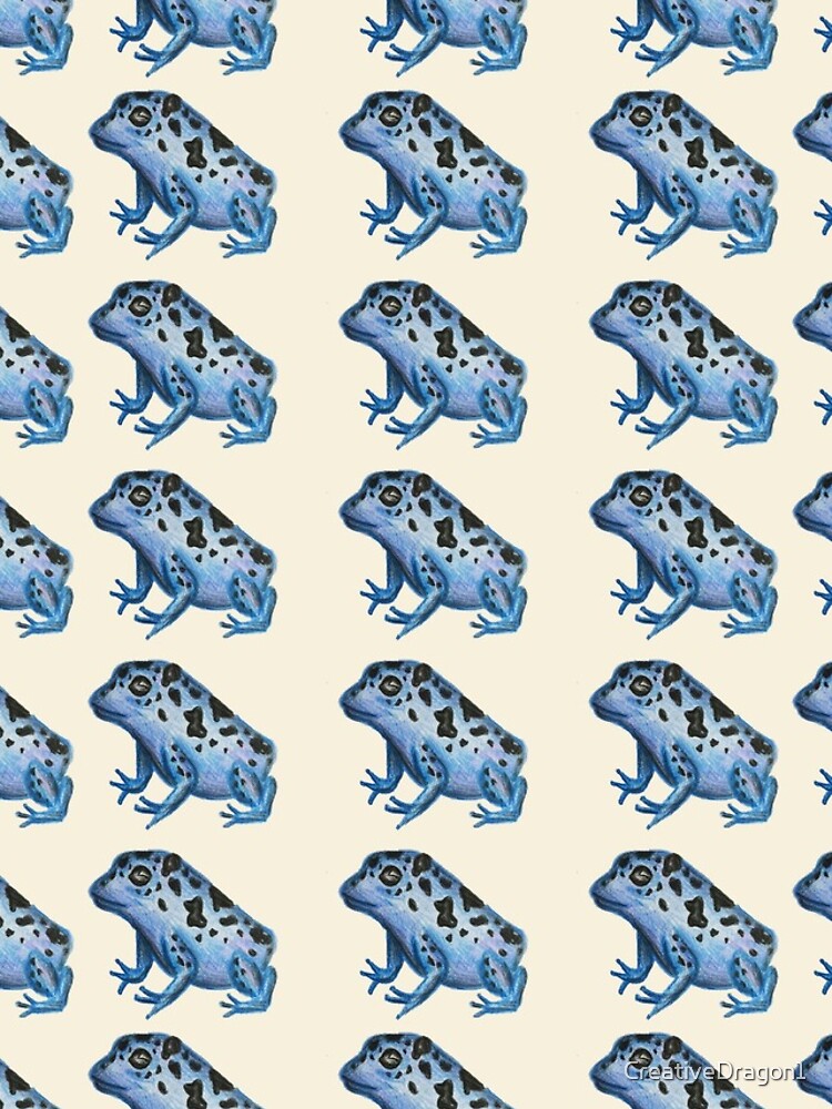 Thumbnail 4 of 4, Samsung Galaxy Phone Case, Blue Frog Pattern designed and sold by CreativeDragon1.