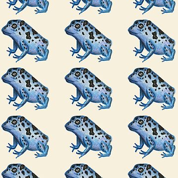 Artwork thumbnail, Blue Frog Pattern by CreativeDragon1