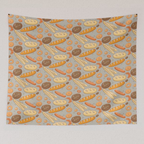 Item preview, Bakery Pattern - French Baked Goods  designed and sold by Pixelsadots.