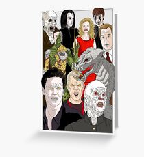 Buffy Big Bad Poster Greeting Card