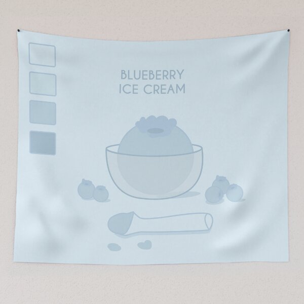 Item preview, Blueberry Ice Cream designed and sold by chaiteaandcream.