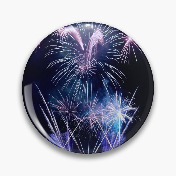 Artikelvorschau, Wunderschönes großes blaues und rosa Feuerwerk mit Wasserreflexionen entworfen und verkauft von Grégory DUBUS.