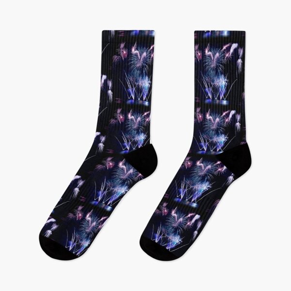 Item preview, Beautiful large blue and pink fireworks display with water reflections designed and sold by Grégory DUBUS.