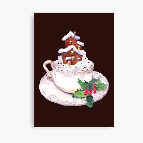 Xmas Winter Warm Drink Canvas Print