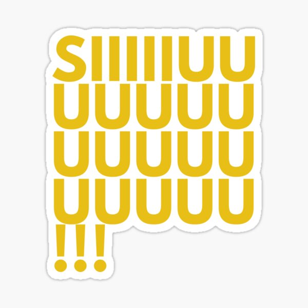 Cristiano Ronaldo Siuuu Sticker