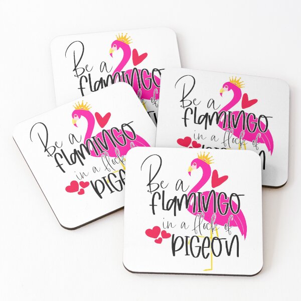 Item preview, Be a flamingo in a flock of Pigeon designed and sold by purpleblobart.