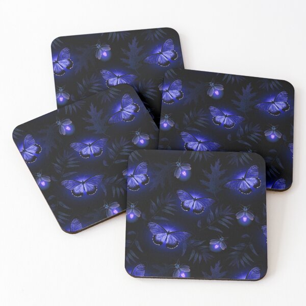Item preview, Autumn firefly and moth blue designed and sold by BlueMothShop.