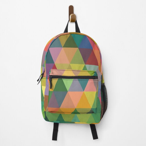 Item preview, Pastel Rainbow Triangles, Multicolored Geometric Pattern Design designed and sold by patternsoup.
