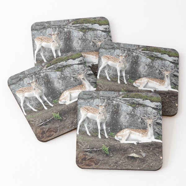 Item preview, Two fallow deer in Quebec, Canada designed and sold by cuisinecat2.
