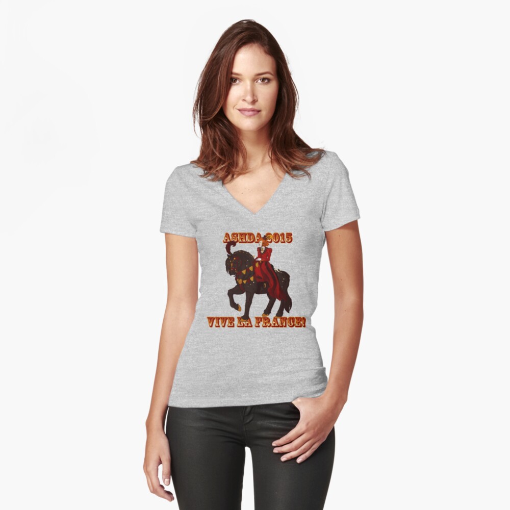 Item preview, Fitted V-Neck T-Shirt designed and sold by ASHDA.