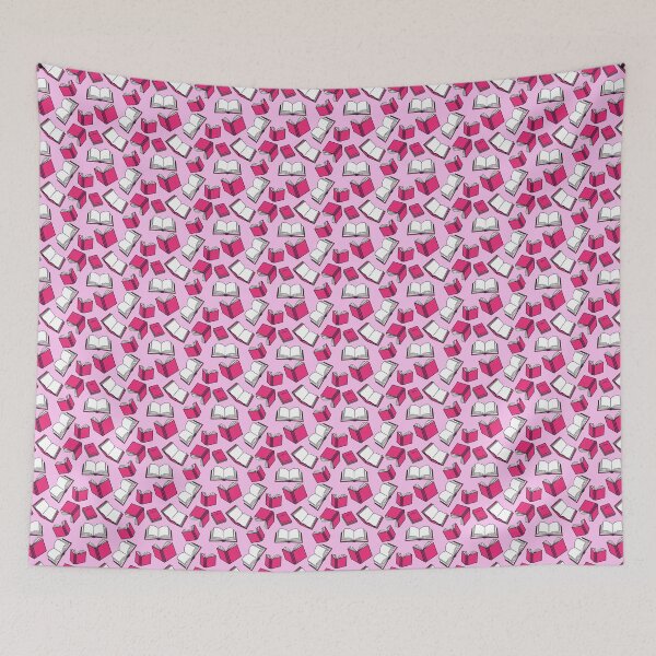 Item preview, Pink Librarian and Book Lover Pattern designed and sold by CreativeTwins.