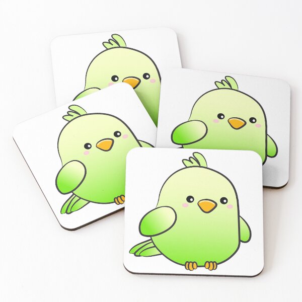 Item preview, green parrot designed and sold by Joyce Song.