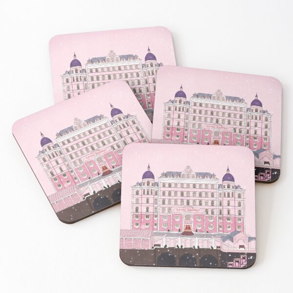 The Grand Budapest Hotel Coasters (Set of 4)