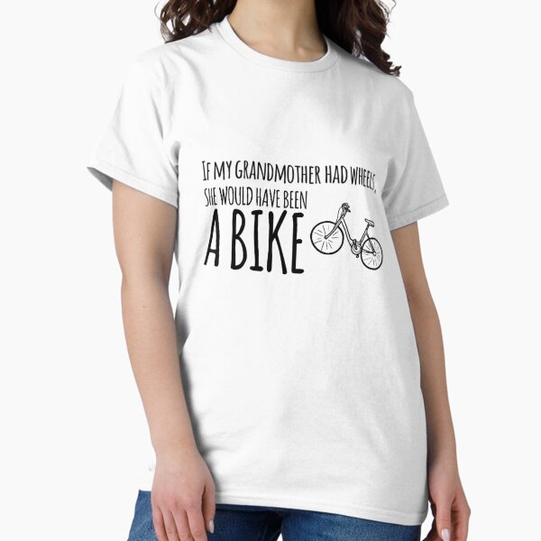 Vista previa del artículo con la obra « ella hubiera sido una bicicleta ... Perfecto para los fanáticos de la televisión británica.», diseñado y vendido por FunnyTVUK.