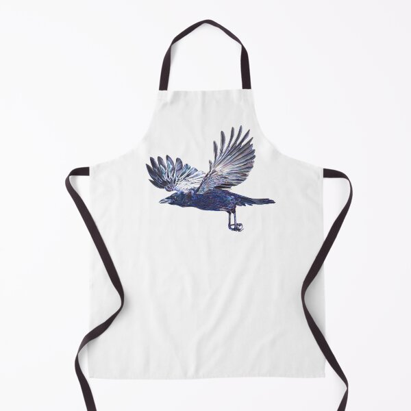 Item preview, Crow in Flight - coloured pencil drawing designed and sold by Emily Bickell.