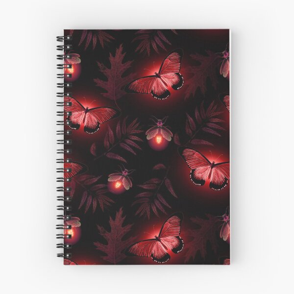 Item preview, Autumn firefly and moth red designed and sold by BlueMothShop.
