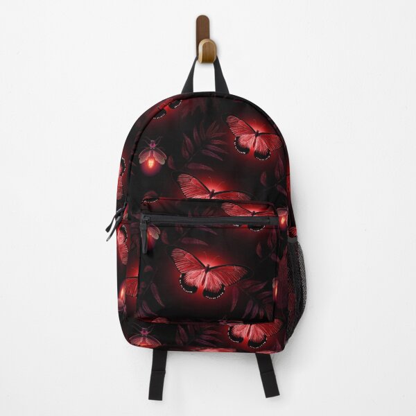 Item preview, Autumn firefly and moth red designed and sold by BlueMothShop.