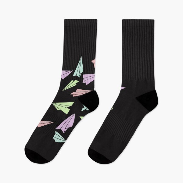 Item preview, Pastel colors doodle of paper planes pattern designed and sold by msro1.