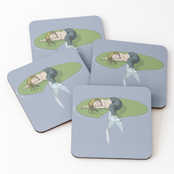 Item preview, Sleeping Mermaid on a Lily Pad designed and sold by Emily Bickell.