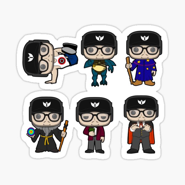 The Many Faces of Tom McGee Sticker