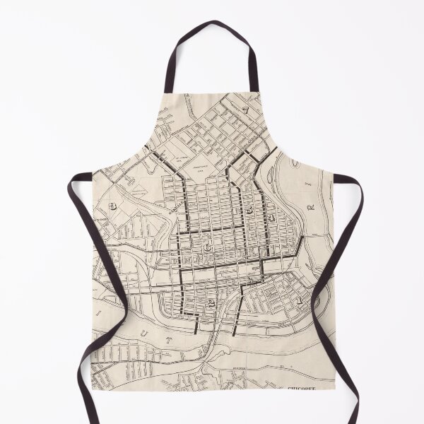 Item preview, Vintage Holyoke & Chicopee MA Map (1921) designed and sold by BravuraMedia.