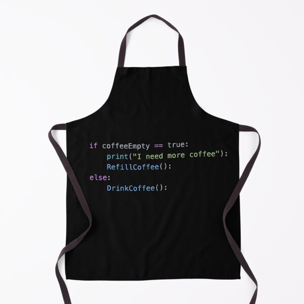 Item preview, Coffee Empty Python If Statement designed and sold by BalfrogClothing.