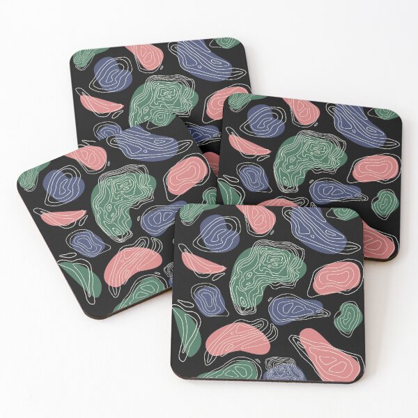 Item preview, Abstract 80s Retro Topographic Map Pattern designed and sold by gimmesometees.