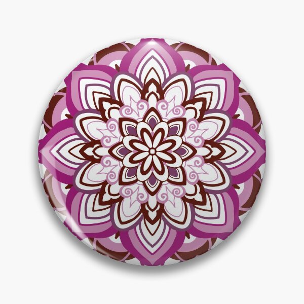 Item preview, Brown Rose pink mandala designed and sold by Hurricanegreen.