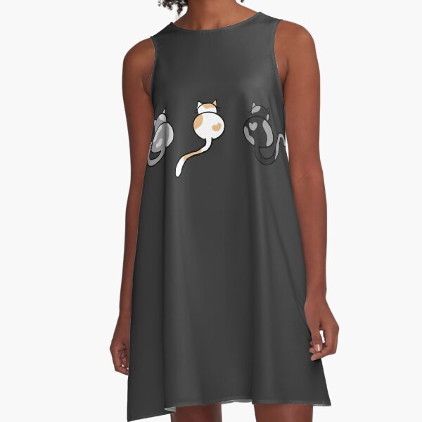 Cat Butts A-Line Dress