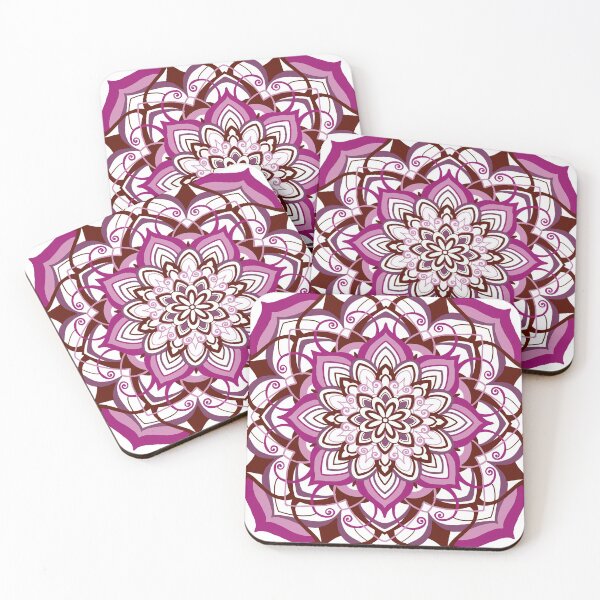 Item preview, Brown Rose pink mandala designed and sold by Hurricanegreen.