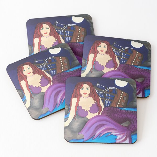 Item preview, Mermaid with Sunken Ship designed and sold by FinkLovesArt.