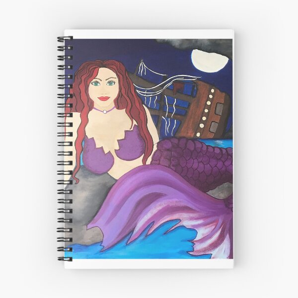Item preview, Mermaid with Sunken Ship designed and sold by FinkLovesArt.