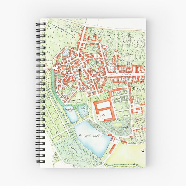 Item preview, Vintage Homburg Germany Map (1787) designed and sold by BravuraMedia.