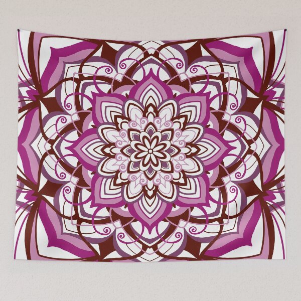Item preview, Brown Rose pink mandala designed and sold by Hurricanegreen.