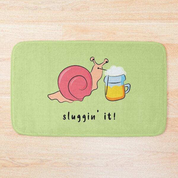 Item preview, Kawaii Snail slugging Beer, Snail Drinking beer designed and sold by DD1492.