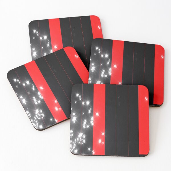 Item preview, Red Black bands glitter  designed and sold by OSG369.