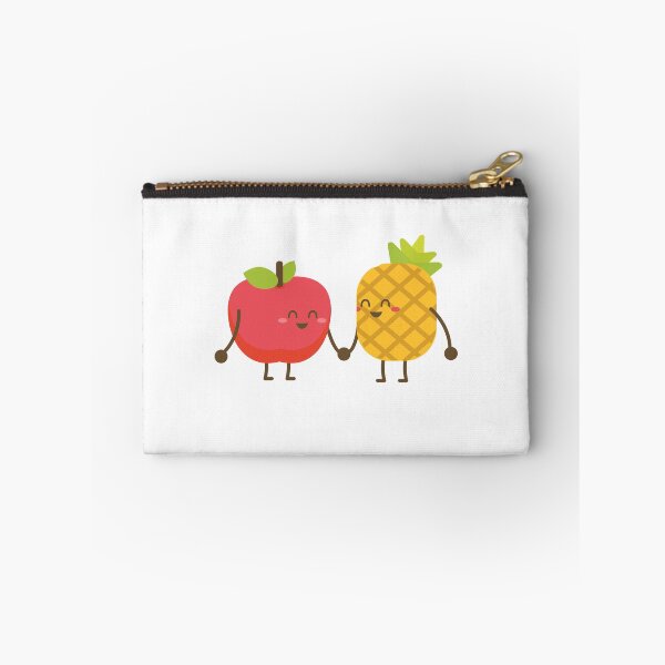 Item preview, cheerful fruit friends apple and pineapple designed and sold by lsvds.