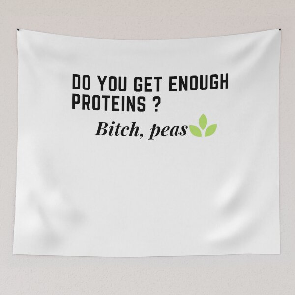 Item preview, Enough proteins - Vegans designed and sold by sharrohi.