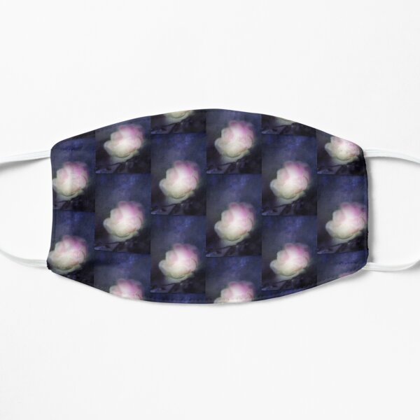 delicate pink old fashioned rose pattern 2 Mask