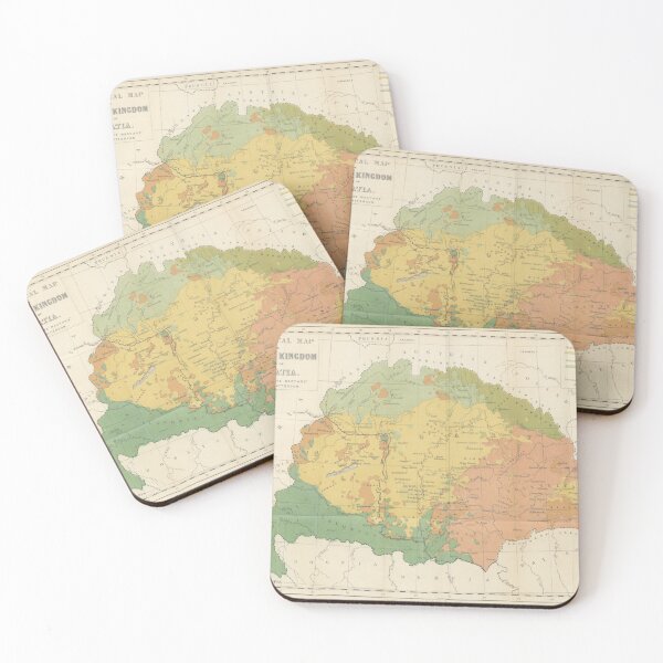 Item preview, Vintage Hungary Ethnological Map (1869) designed and sold by BravuraMedia.