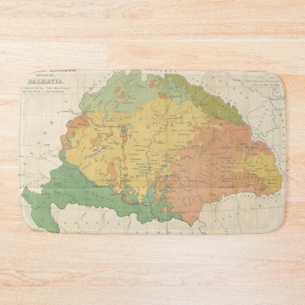 Item preview, Vintage Hungary Ethnological Map (1869) designed and sold by BravuraMedia.