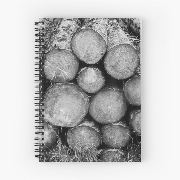 Item preview, Pile of logs a black and white image. designed and sold by iCimages.net.