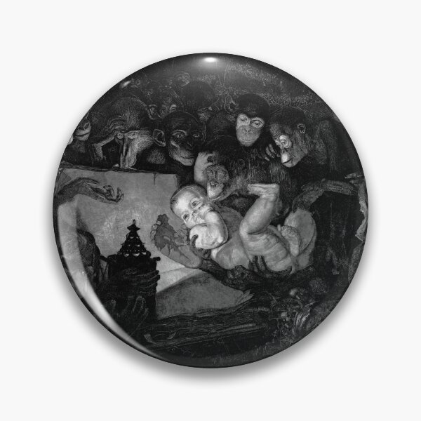 Artikelvorschau, die eine Lampe zu Darwins Buch The Descent of Man (1871) halten. entworfen und verkauft von BritishYank.