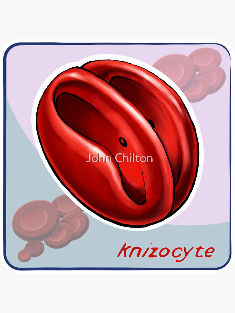 Thumbnail 3 of 3, Sticker, Knizocyte designed and sold by DrawnToTheSea.