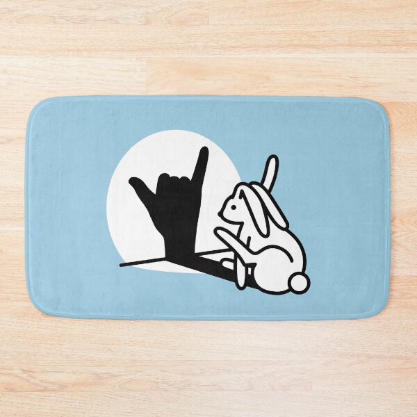 Item preview, Funny Rabbit shadow hand 'Call You' hand sign date designed and sold by LaundryFactory.