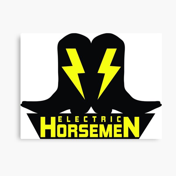 Electric Horsemen (Vintage 2) Canvas Print