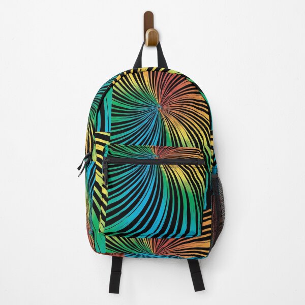 Item preview, Swirly, grungy, rainbow sunburst design designed and sold by Sybille-Yates.
